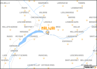 map of Malijai