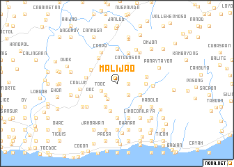 map of Malijao