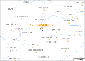 map of Mali Jasenovac