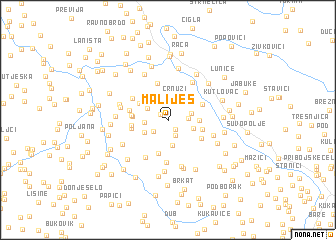 map of Maliješ