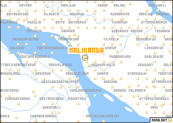 map of Mālikānda