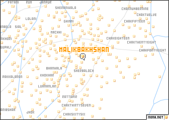 map of Malik Bakhshān