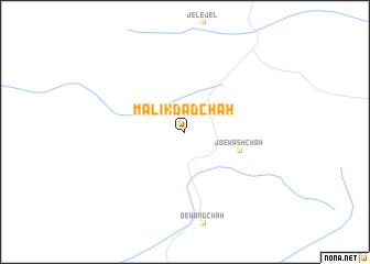map of Malikdād Chāh