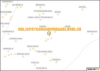 map of Malik Fateh Muhammadwāla Nalka