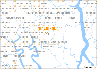 map of Mālikhāli