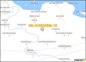 map of Malikina Grablya