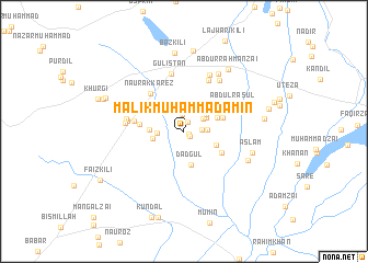 map of Malik Muhammad Amīn