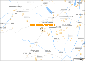 map of Malik Nazar Kili