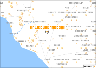 map of Malikounda Ngogom