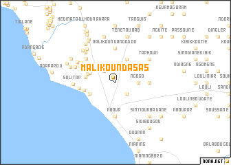 map of Malikounda Sas