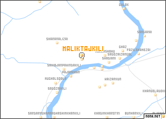 map of Malik Tāj Kili