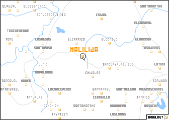 map of Malilija