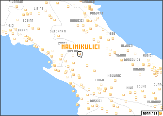map of Mali Mikulići