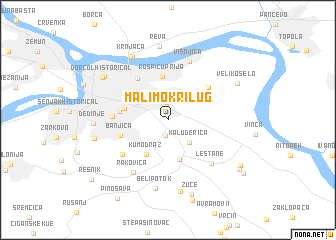 map of Mali Mokri Lug