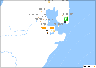 map of Malinao