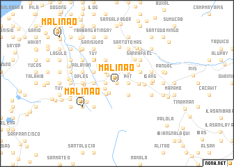 map of Malinao