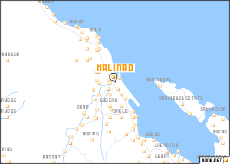 map of Malinao