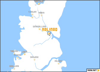 map of Malinao