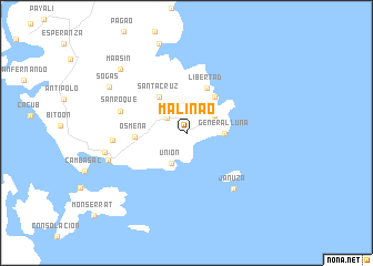 map of Malinao