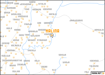 map of Malina