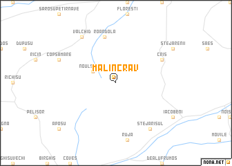 map of Mălîncrav