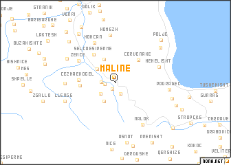 map of Malinë