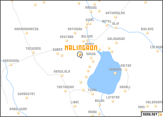 map of Maliñgaon