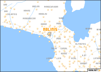 map of Malinis