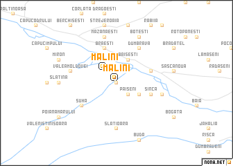map of Mălini