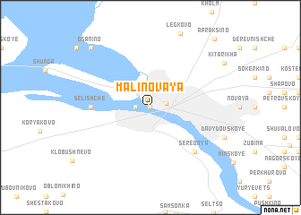 map of Malinovaya