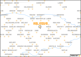 map of Malinová