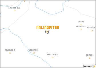map of Malinovitsa