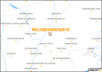 map of Malinovka Pervaya