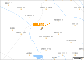 map of Malinovka