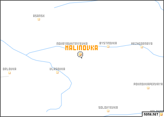 map of (( Malinovka ))