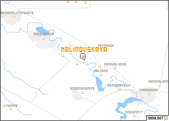 map of Malinovskaya