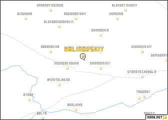 map of Malinovskiy