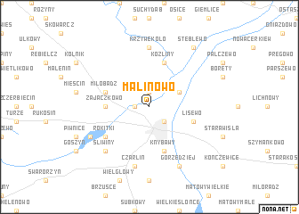 map of Malinowo