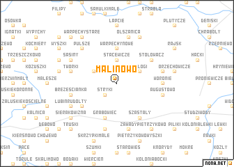 map of Malinowo