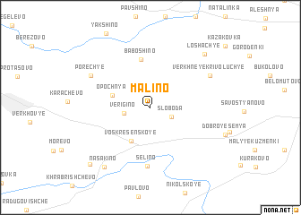 map of Malino