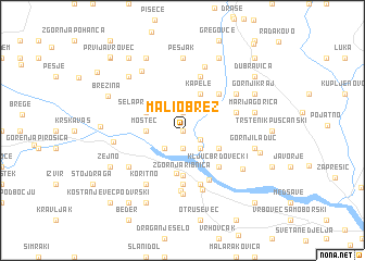 map of Mali Obrež