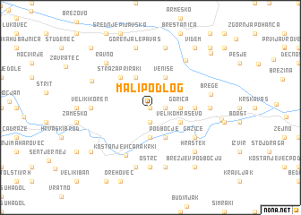 map of Mali Podlog