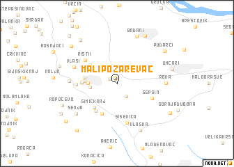 map of Mali Požarevac