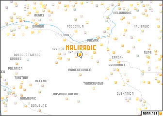 map of Mali Radić