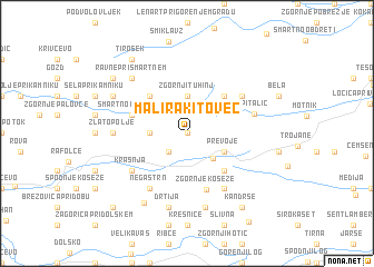 map of Mali Rakitovec