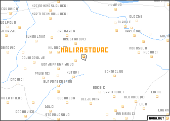 map of Mali Rastovac