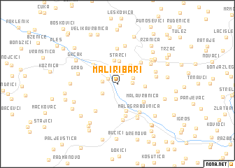 map of Mali Ribari