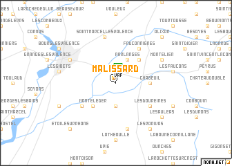 map of Malissard