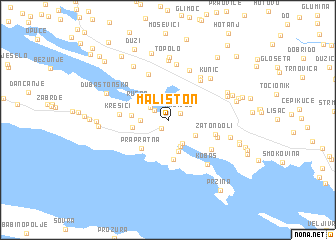 map of Mali Ston