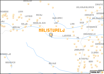 map of Mali Štupelj